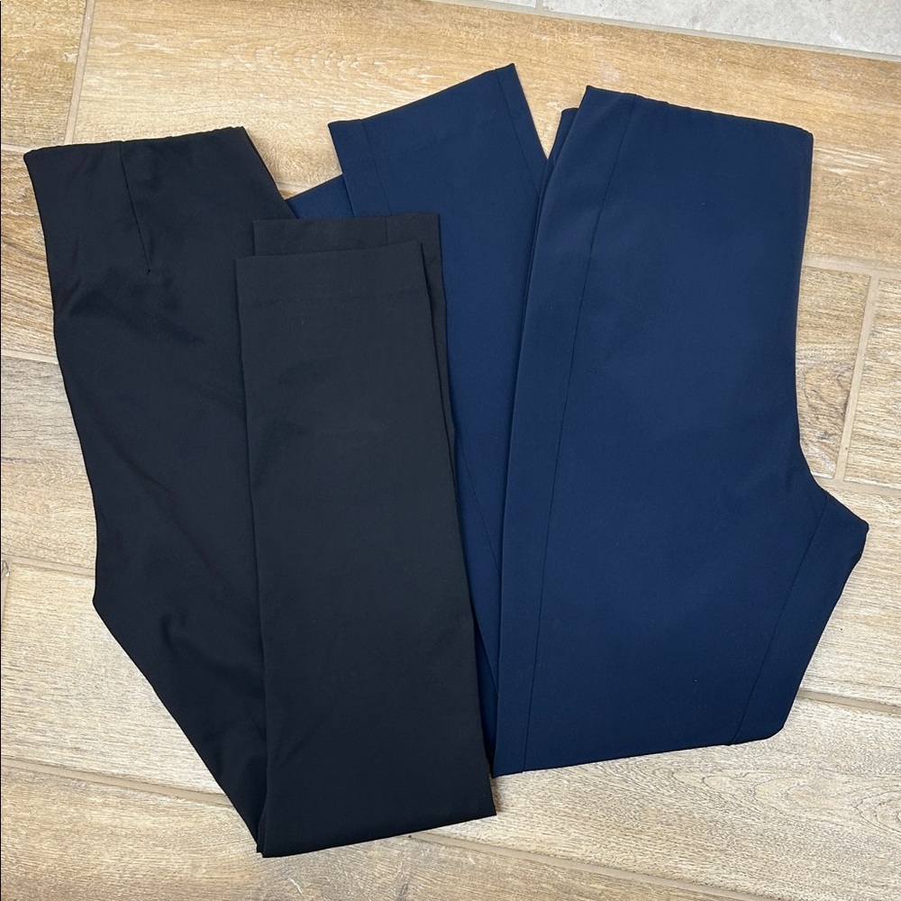 Theory Black and Navy Pants Set